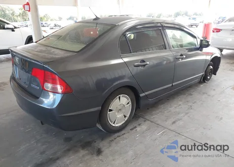 2007 Honda Civic Hybrid from USA, damaged, VIN JHMFA36237S031175